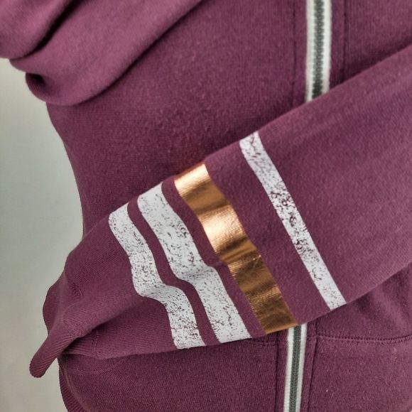 SO hoodie sweater lightweight sweatshirt long sleeve womens M zip thumb hole - Picture 6 of 13